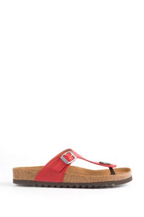 9183 Ch-Kifidis Kadın Terlik 36-42 Kırmızı / Red
