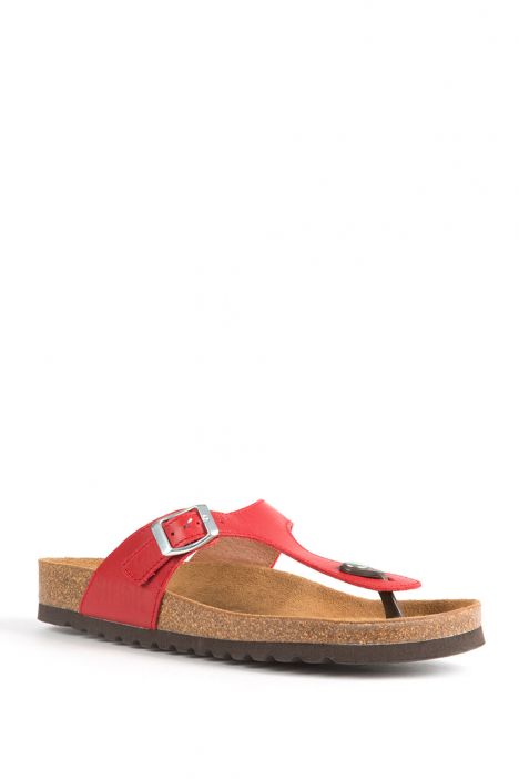 9183 Ch-Kifidis Kadın Terlik 36-42 Kırmızı / Red
