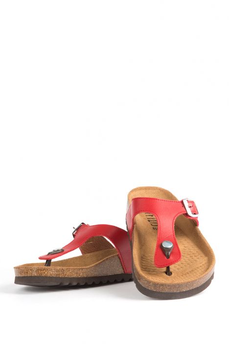 9183 Ch-Kifidis Kadın Terlik 36-42 Kırmızı / Red