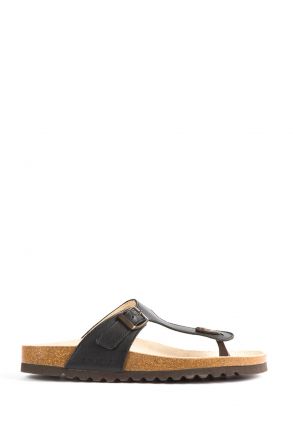 9183 Ch-Kifidis Kadın Terlik 36-42 NU.BLACK-NUBUK SİYAH