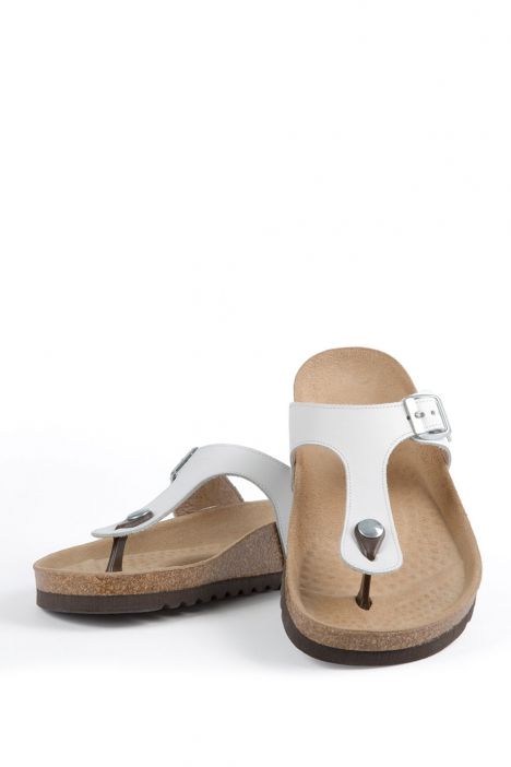 9183 Ch-Kifidis Kadın Terlik 36-42 Beyaz / White