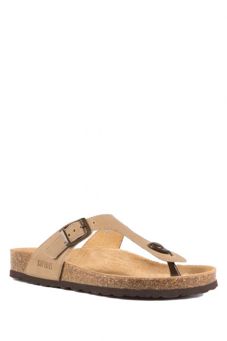 9183 Ch-Kifidis Kadın Terlik 36-42 KAKI