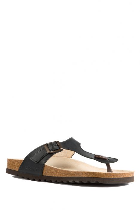 9183 Ch-Kifidis Kadın Terlik 36-42 NU.BLACK-NUBUK SİYAH