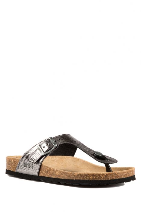 9183 Ch-Kifidis Kadın Terlik 36-42 Silver - 596