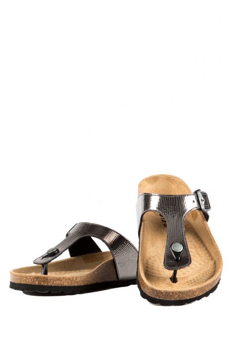 9183 Ch-Kifidis Kadın Terlik 36-42 Silver - 596