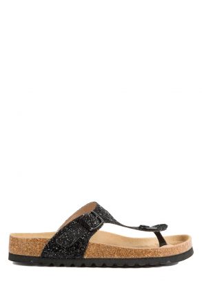 9183 Ch-Kifidis Kadın Terlik 36-42 GLIT.BLACK
