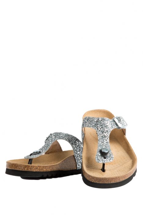 9183 Ch-Kifidis Kadın Terlik 36-42 Gri / Silver