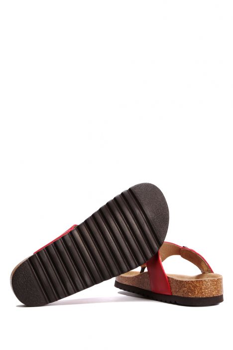 9183 Ch-Kifidis Kadın Terlik 36-42 Kırmızı / Red