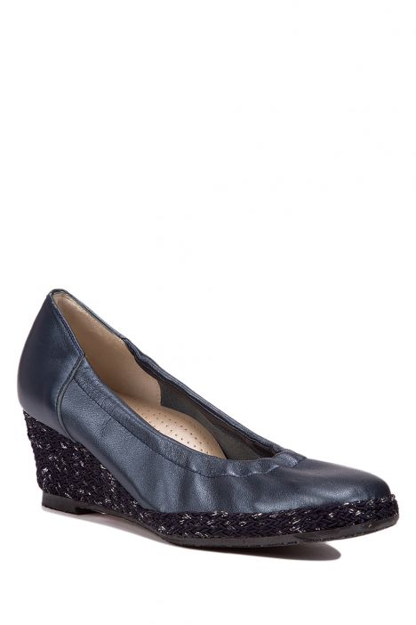 9224 Valleverde Kadın Dolgu Topuklu Ayakkabı 35-40,5 Mavi / Blue