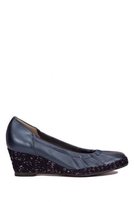 9224 Valleverde Kadın Dolgu Topuklu Ayakkabı 35-40,5 Mavi / Blue