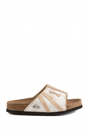 9353 Scholl Winner Çocuk Terlik 29-38 Bej / Beige