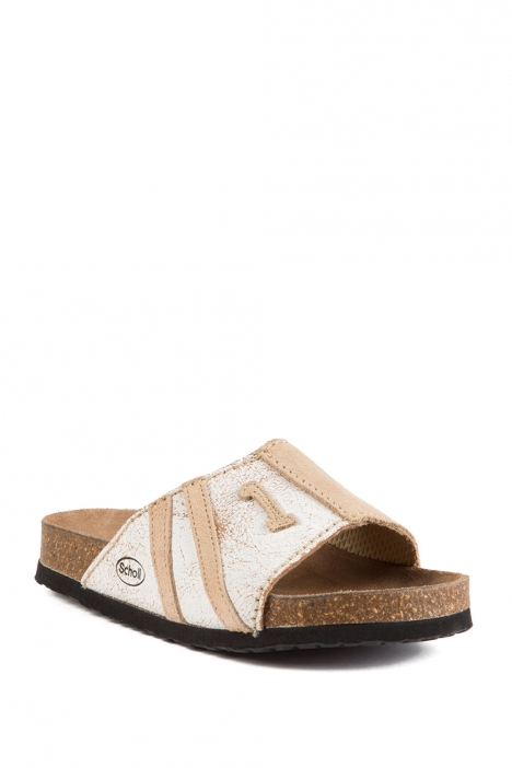 9353 Scholl Winner Çocuk Terlik 29-38 Bej / Beige
