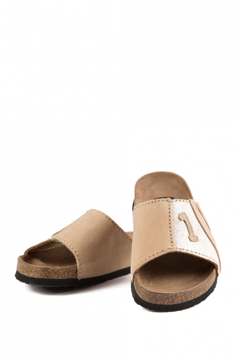 9353 Scholl Winner Çocuk Terlik 29-38 Bej / Beige