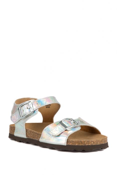 9449 Ch-Kifidis Çocuk Sandalet 23-30 Gri / Silver
