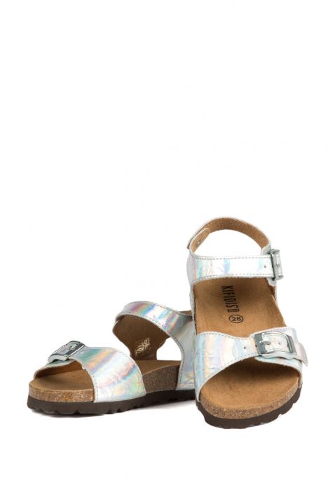 9449 Ch-Kifidis Çocuk Sandalet 23-30 Gri / Silver