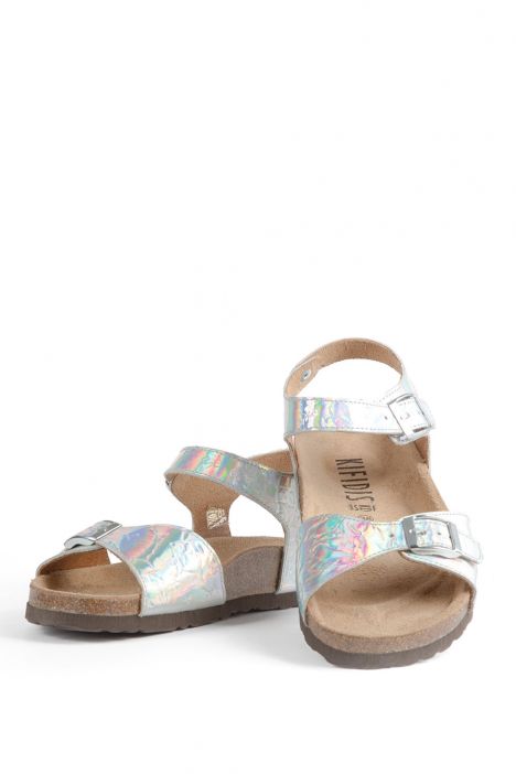 9449 Ch-Kifidis Kadın Sandalet 36-41 Gri / Silver