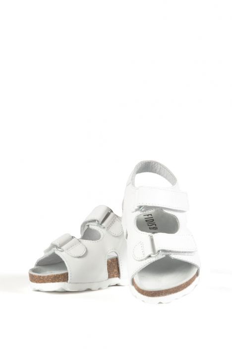 9504 Ch-Kifidis Çocuk Sandalet 21-26 Beyaz / White