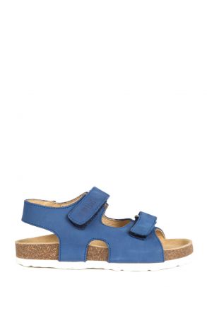 9504 Ch-Kifidis Çocuk Sandalet 21-26 Nubuk Mavi / Nubuck Blue