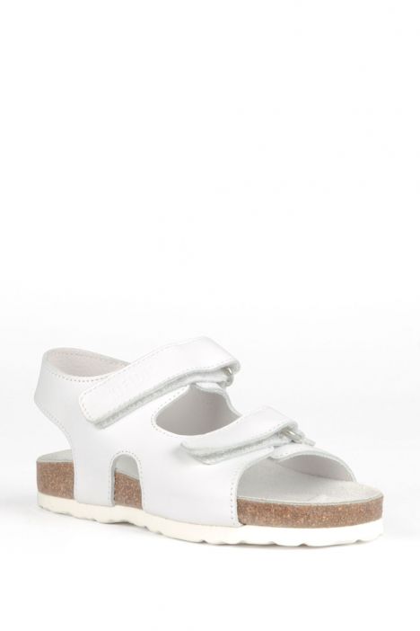 9504 Ch-Kifidis Çocuk Sandalet 27-30 Beyaz / White