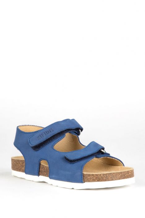 9504 Ch-Kifidis Çocuk Sandalet 31-35 Nubuk Mavi / Nubuck Blue