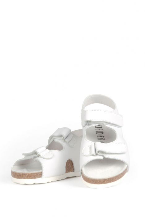 9504 Ch-Kifidis Çocuk Sandalet 31-35 Beyaz / White