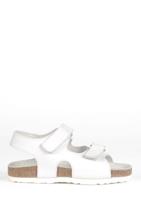 9504 Ch-Kifidis Çocuk Sandalet 31-35 Beyaz / White
