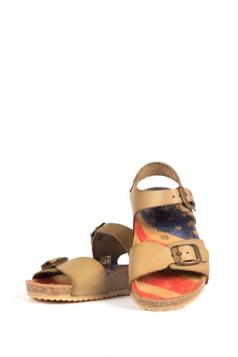 9750 Ch-Kifidis Çocuk Sandalet 36-39 Yeşil / Olive