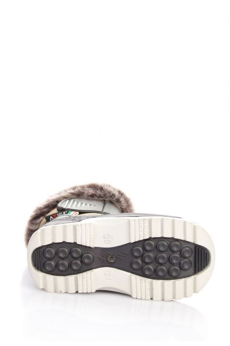 99303 Fur Castiglia Unisex Çocuk Kar Botu 20/21-30/31 Yeşil / Olive