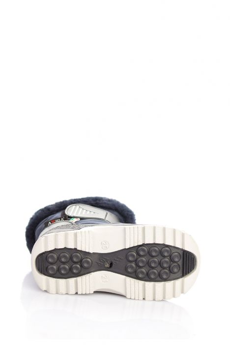 99303 Fur Castiglia Unisex Çocuk Kar Botu 20/21-30/31 Mavi / Blue