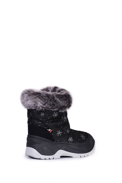 99951 Fur Basilea Unisex Çocuk Kar Botu 20/21-30/31 Siyah / Black
