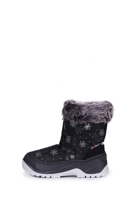 99951 Fur Basilea Unisex Çocuk Kar Botu 20/21-30/31 Siyah / Black