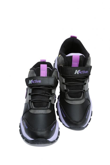 A022 Kifidis Active Unisex Çocuk Bot 26-35 Gri-Mor / Grey-Purple