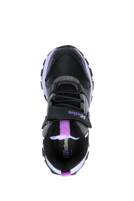 A022 Kifidis Active Unisex Çocuk Bot 26-35 Gri-Mor / Grey-Purple