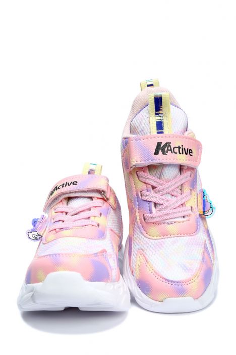 A034 Kifidis Active Kız Çocuk Spor Ayakkabı 26-35 Pembe-Pink