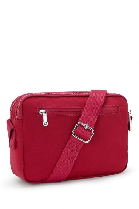 Kipling ABANU M Orta Boy Omuz Çantası 17x24x9 cm Red Red Wine