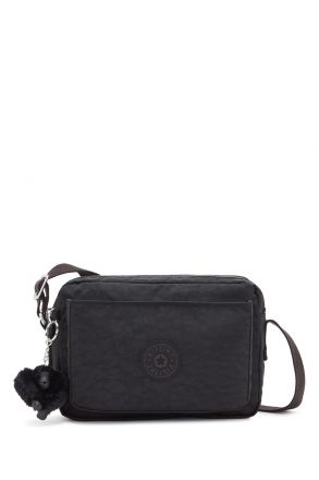 Kipling ABANU M Orta Boy Omuz Çantası 17x24x9 cm Black Noir