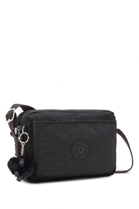 Kipling ABANU M Orta Boy Omuz Çantası 17x24x9 cm Black Noir