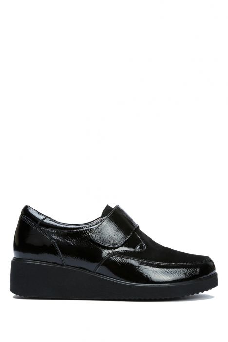 AC582601 Kifidis Anatomik Kadın Deri Ayakkabı 35-41 16891 Siyah Rugan/Black