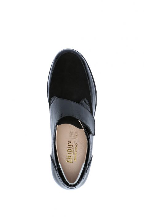 AC582601 Kifidis Anatomik Kadın Deri Ayakkabı 35-41 16891 Siyah Rugan/Black