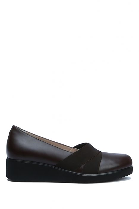AC582602 Kifidis Anatomik Kadın Deri Ayakkabı 35-41 1066 Kahve/Brown