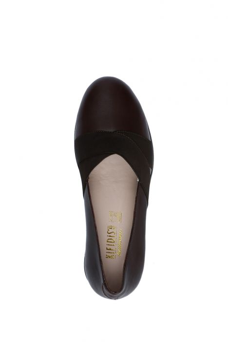 AC582602 Kifidis Anatomik Kadın Deri Ayakkabı 35-41 1066 Kahve/Brown
