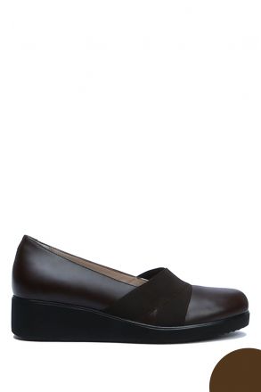 AC582602 Kifidis Anatomik Kadın Deri Ayakkabı 35-41 1066 Kahve/Brown