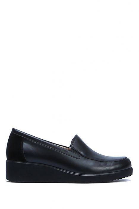 AC582603 Kifidis Anatomik Kadın Deri Ayakkabı 35-41 1065 Siyah/Black Stretch