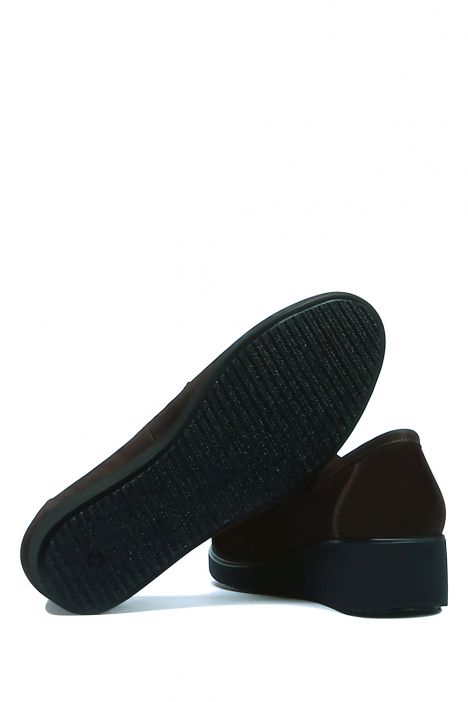 AC582603 Kifidis Anatomik Kadın Deri Ayakkabı 35-41 9476 Kahve Nubuk/Brown Nubuck
