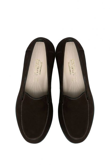 AC582603 Kifidis Anatomik Kadın Deri Ayakkabı 35-41 9476 Kahve Nubuk/Brown Nubuck