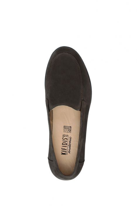 AC582603 Kifidis Anatomik Kadın Deri Ayakkabı 35-41 15680 Koyu Vizon Nubuk/Wedge Nubuck