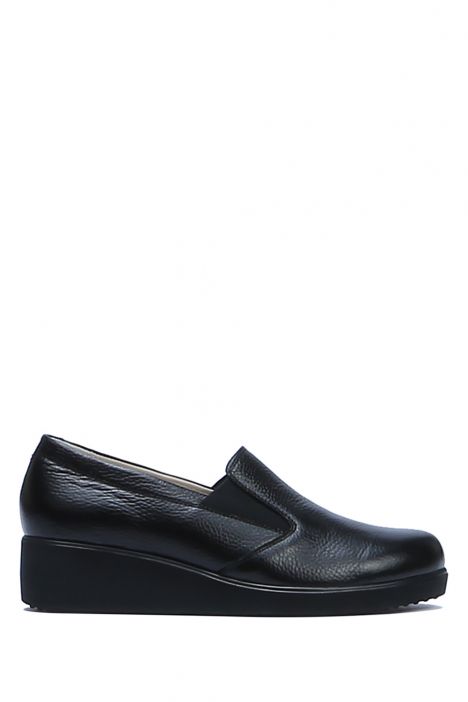 AC582603L Kifidis Anatomik Kadın Deri Ayakkabı 35-41 9143 Siyah/Black