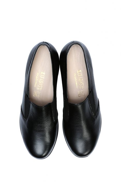 AC582603L Kifidis Anatomik Kadın Deri Ayakkabı 35-41 9143 Siyah/Black
