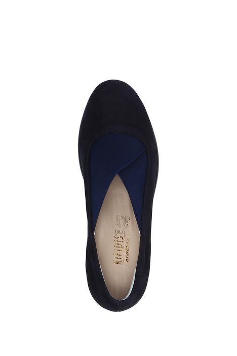 AC582604 Kifidis Anatomik Kadın Deri Ayakkabı 35-41 6298 Lacivert Nubuk/Dark Blue Nubuck
