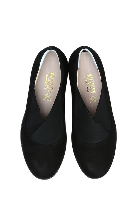 AC582604 Kifidis Anatomik Kadın Deri Ayakkabı 35-41 6249 Siyah Nubuk/Black Nubuck